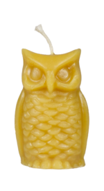 100% natural beeswax owl candle from Bee With Nature, intricately designed to resemble an owl