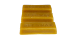 Set of 3 pure organic beeswax blocks lined up, each engraved with 'BEESWAX,' from Bee With Nature